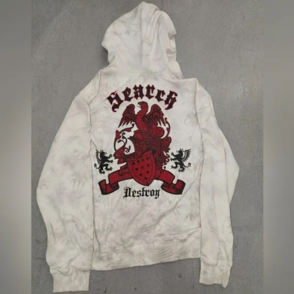 Delf Grey and Red Hoodie - Picture 2 of 8